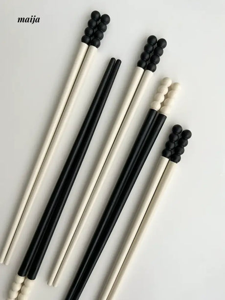 LIVETAI Light Luxury Sugar Gourd Alloy Chopstick Set from maija