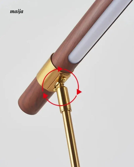 Long Bar Wood Grain Floor Lamp from maija