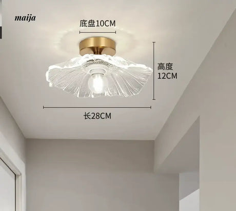GVG Lotus Leaf Crystal Ceiling Light from Kaiyashi