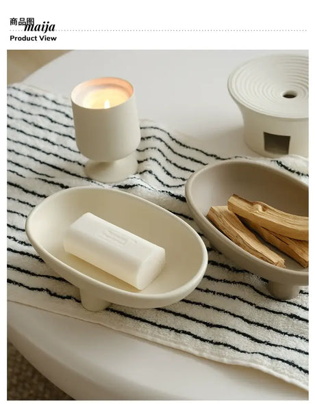 WENSHUO Cream Soap Holder Set from WENSHUO