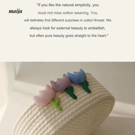 MUYE Tulip Woven Storage Basket from MUYE