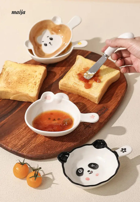 Cute Animal Small Sauce Plate from Kumagai Group