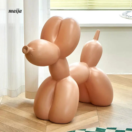 LAZYSPACE Violet Balloon Dog Stool from LAZYSPACE