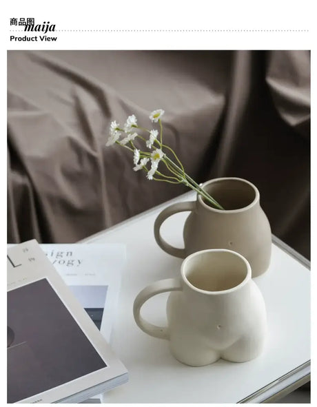 WENSHUO Fun Ceramic Water Cup Vase from WENSHUO