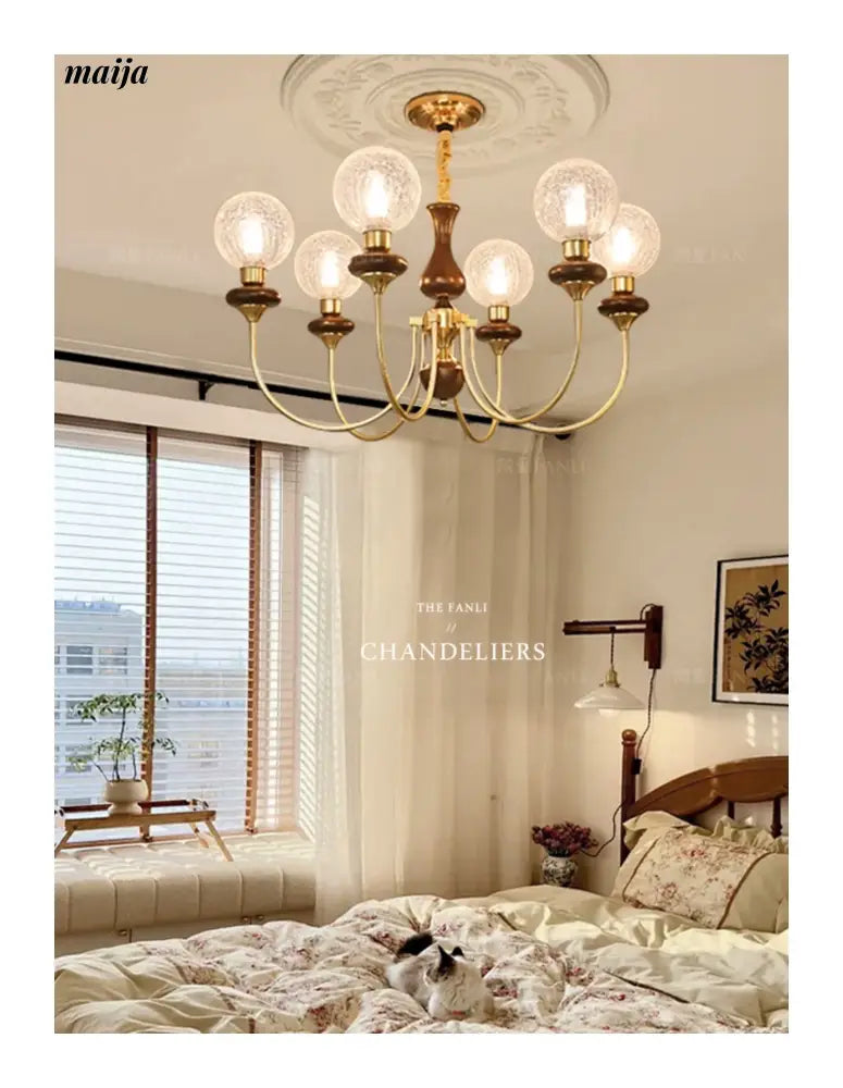 NANCY Retro Ceiling Lamp for Bedroom French American Style from NANCY