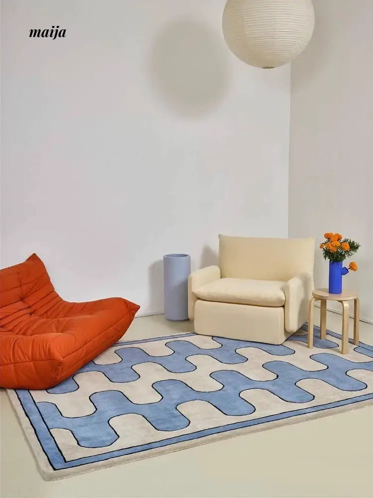 TIPTOE Blues Muse Rug from TIPTOE