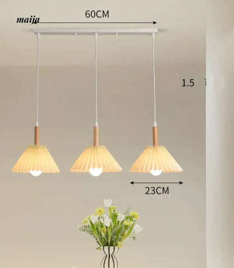 GVG Pleated Lampshade Pendant Lamp from Kaiyashi