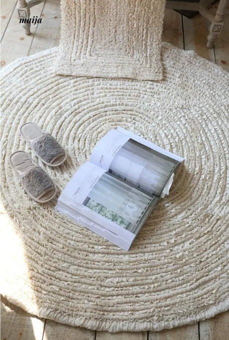 Pleated Cotton Rug from maija