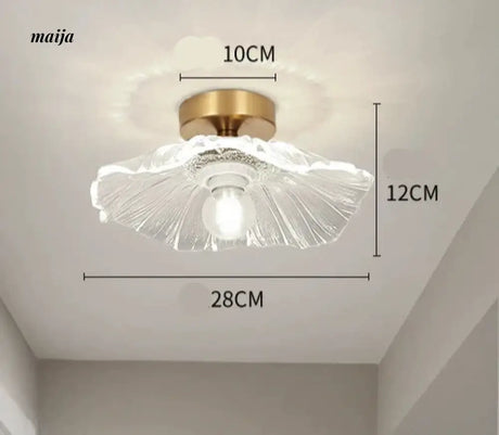GVG Lotus Leaf Crystal Ceiling Light from GVG