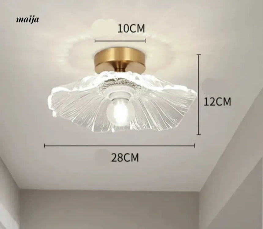 GVG Lotus Leaf Crystal Ceiling Light from GVG