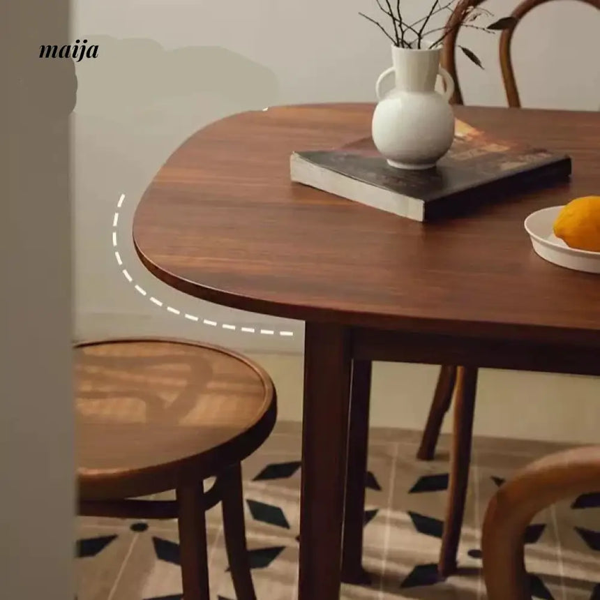 Santana Solid Wood Oval Dining Table from maija