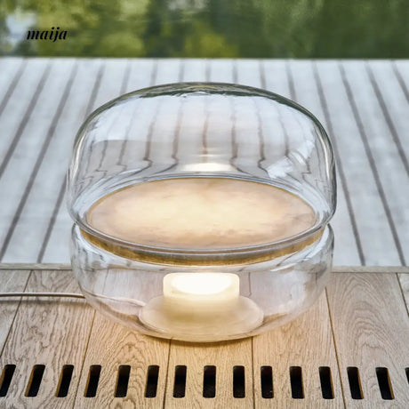Tammy Glass Marble Table Lamp from maija