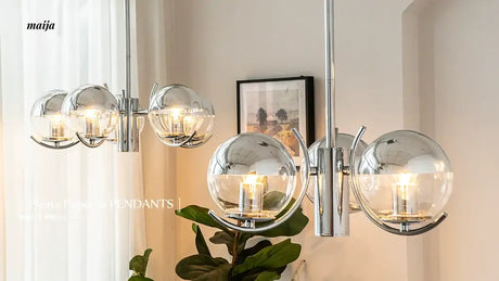 LYNN Space Age Glass Chandelier from Lynn's Lamp