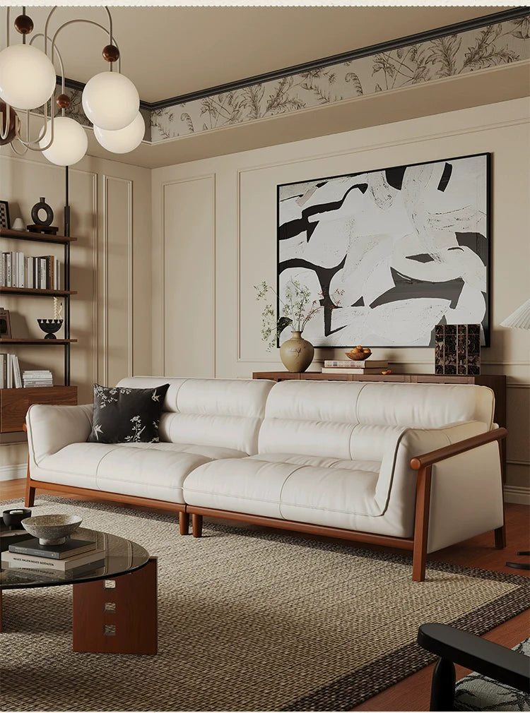 SAMMI Ruby Antique Three-Seater Leather Sofa from SAMMI