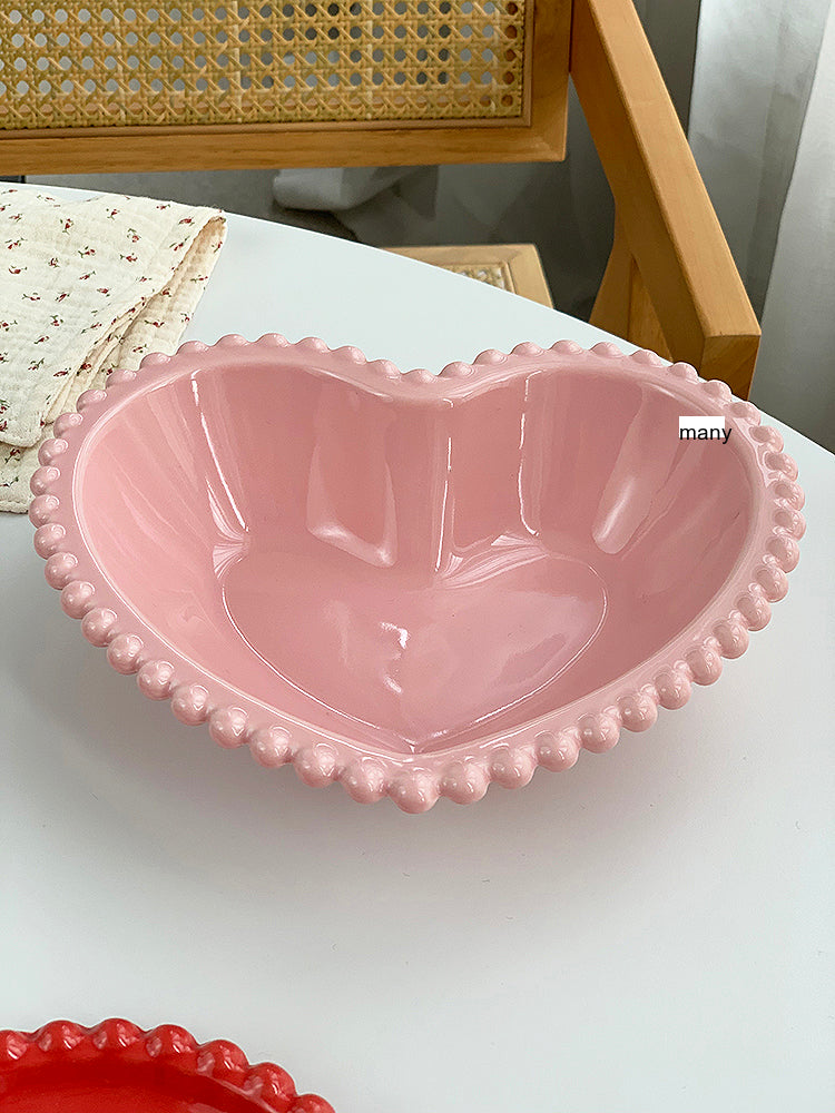 YASUKI Amara Elegant Pink Ceramic Dessert Bowl from YASUKI