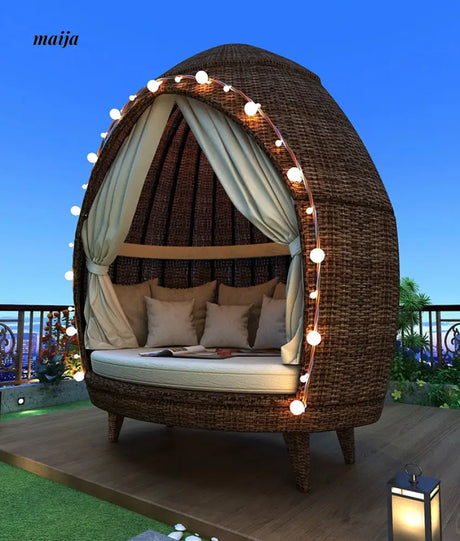 Outdoor Waterproof Rattan Igloo from maija