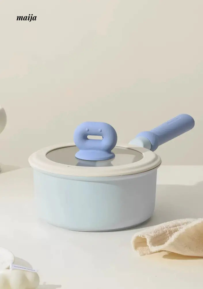 Pastel Blue Milk Steam Pot from CAROTE