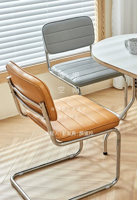 LAZYSPACE Olivia Light Luxury Leather Chair from LAZYSPACE