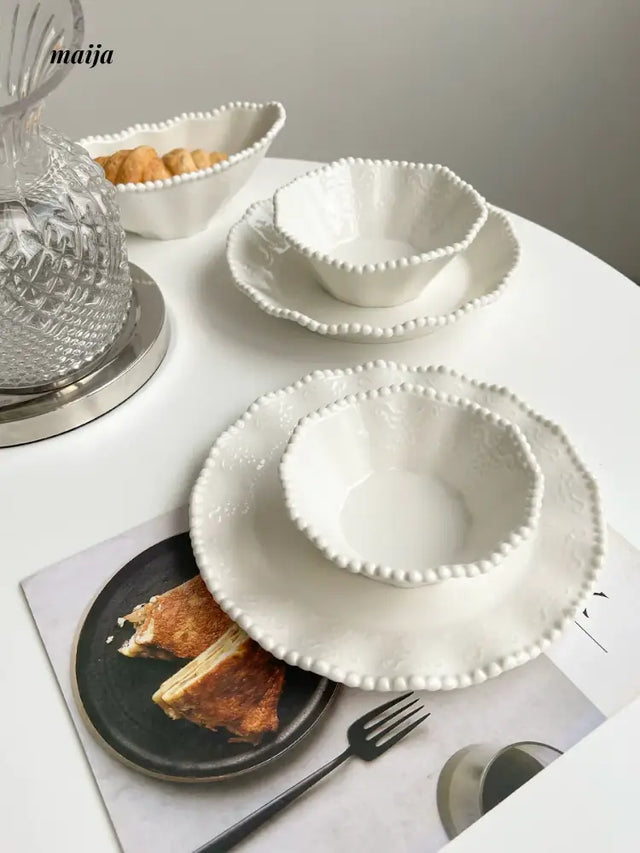LIVETAI Pearl Ceramic Dinnerware Set from maija