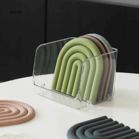 Rainbow Silicone Pot Stand from maija