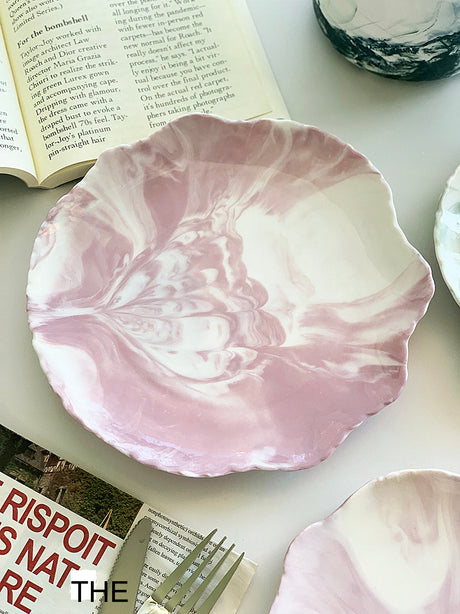 YASUKI Oliver Modern Marble Design Ceramic Date Bowl from YASUKI