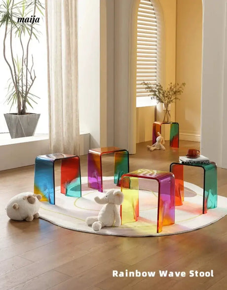 Rainbow Colourful Stool from maija