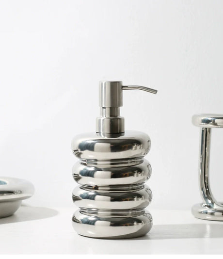 LENYVASEN Leo Silver Ceramic Dispenser from LENYVASEN