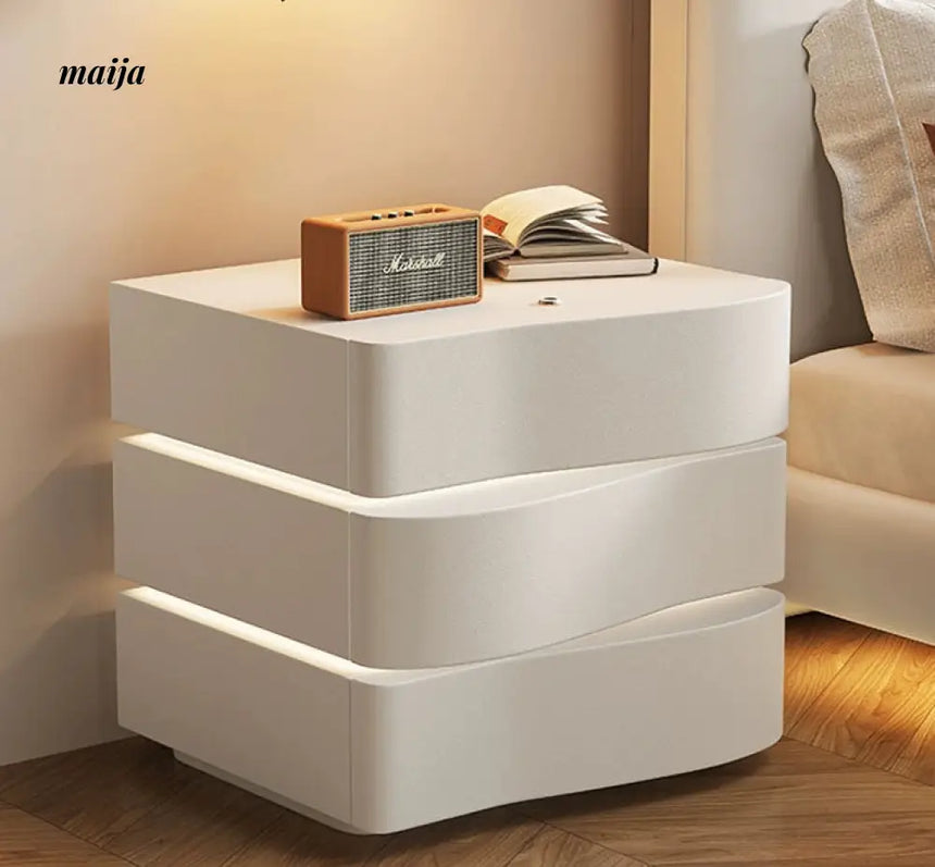 Maddie Solid Wood Bedside Table from maija