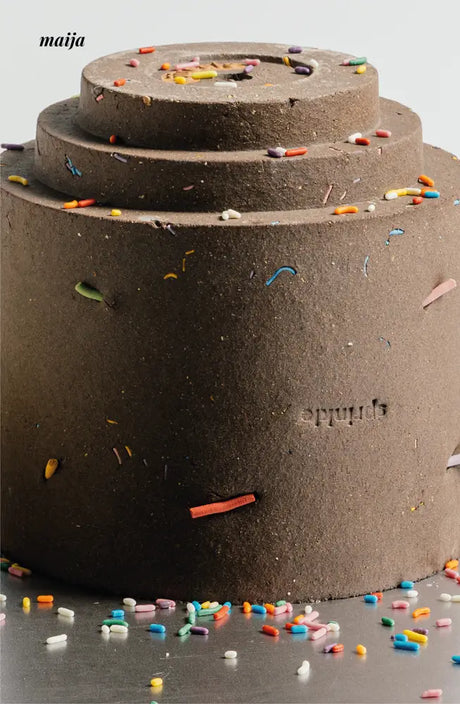 CIIREALS Sprinkle Cake Ceramic Planter from maija