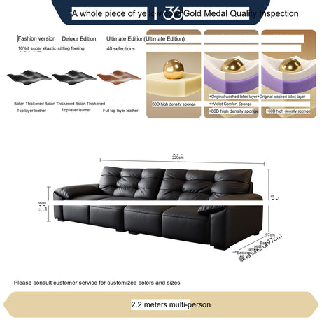 FASATI Leonardo Elegant Minimalist Leather Sofa from FASATI