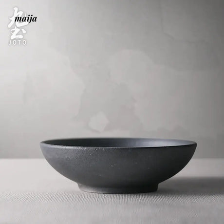 JOTO Eight Year Rough Ceramic Fruit Plate Handmade Retro Dish from MOSE