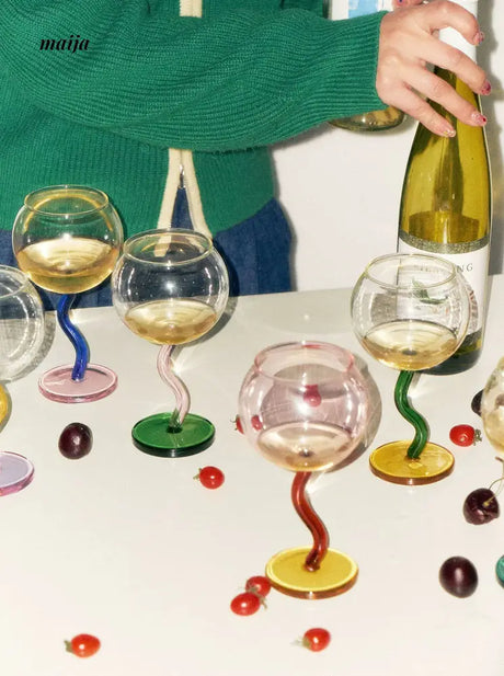 SOREMO Colourful Bubble Wine Glass from maija