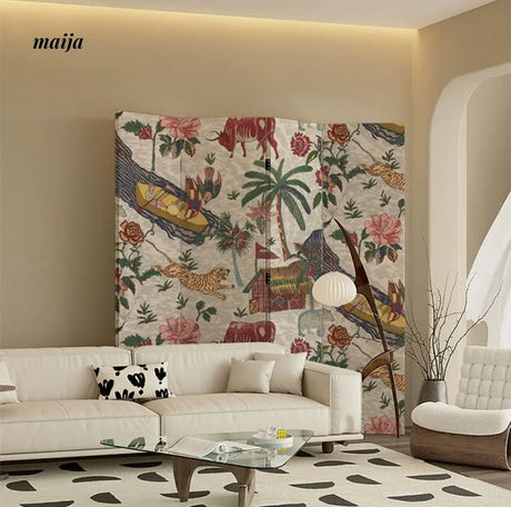 Chinese Vintage Painting Partition Wall from maija