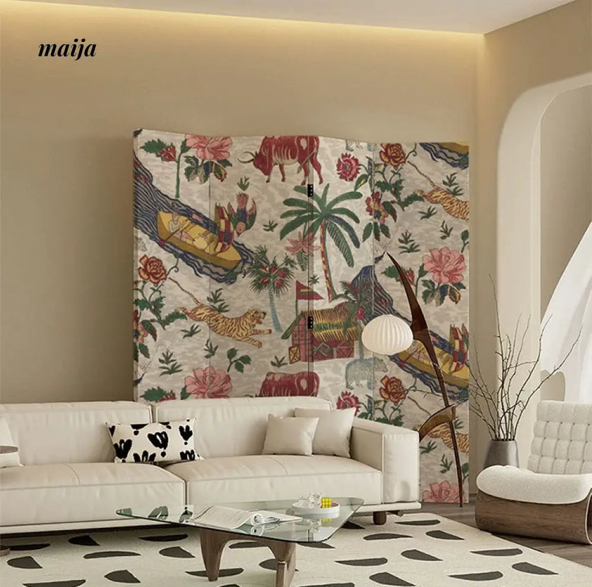 Chinese Vintage Painting Partition Wall from maija