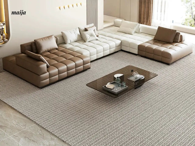 Maximilian Genuine Leather Modular Sofa from maija