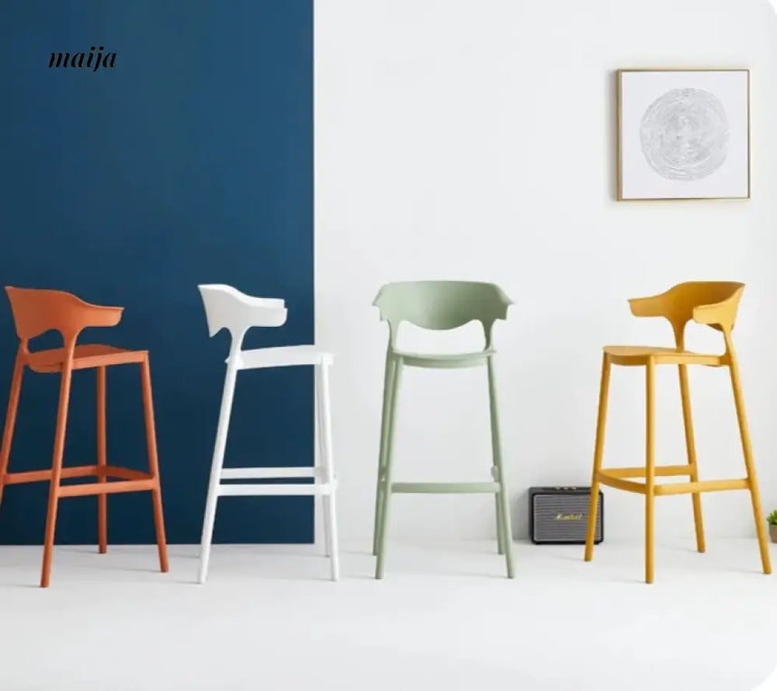 Lotus Plastic Bar Stool