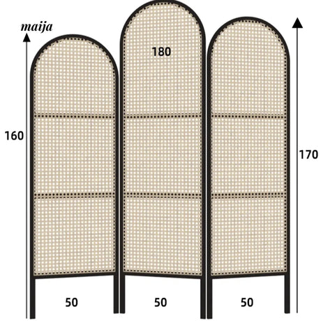 HARUNO Julie Rattan Partition Wall from HARUNO