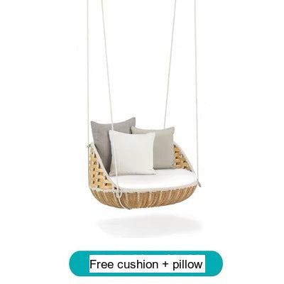 DIME GARDEN Elowen Cozy Stylish Hanging Basket Rocker from DIME GARDEN