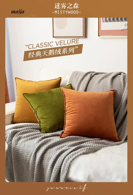 MISTYWOOD Orange Swan Light Luxury Pillow from MISTYWOOD