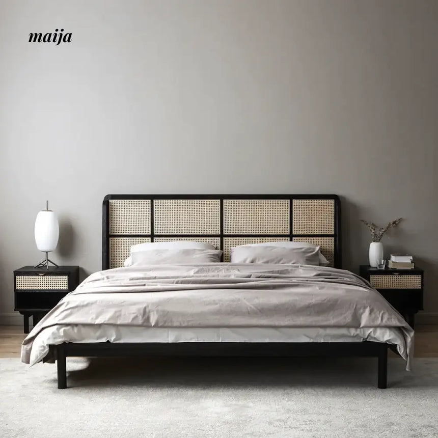 RATTAN CRAFTSMAN Silent Wooden Rattan Bed from RATTAN CRAFTSMAN