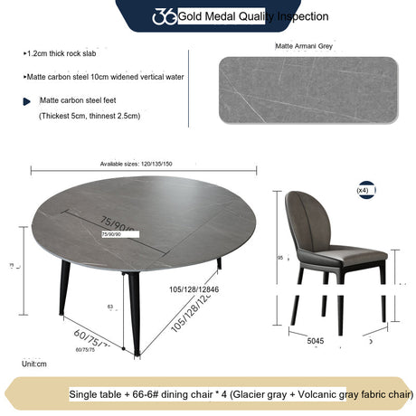 FASATI Oliver Modern Minimalist Folding Rock Panel Table from FASATI