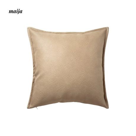 Vegan Leather Square Cushion from maija