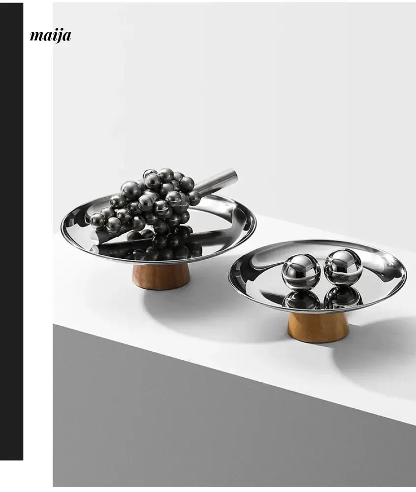 COLLECT TIME Scandinavian Coffee Table with Wooden Base from COLLECT TIME