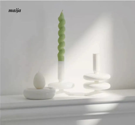 COLOURHUNTER Retro Pilsan Spiral Candle from maija