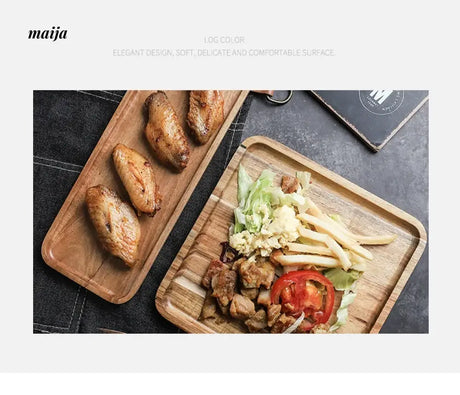 Rectangular Wooden Serving Plate from maija