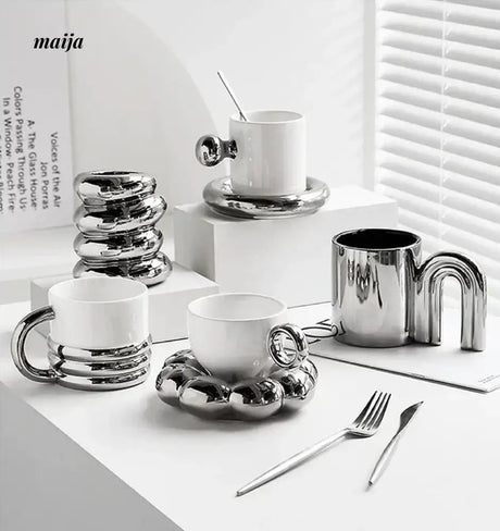 LIVETAI High-Quality Silver Glass Set from LIVETAI