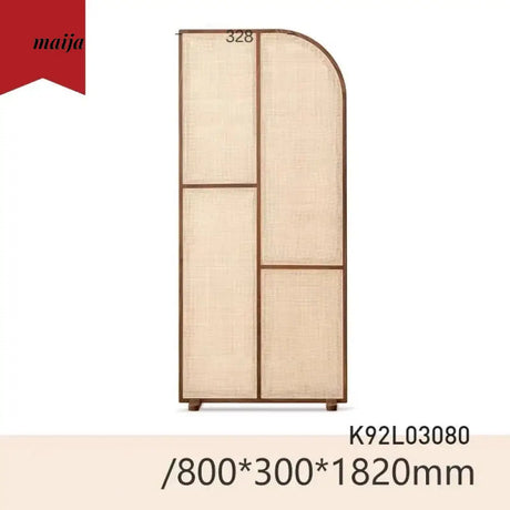 GENJI Clementine Walnut Rattan Partition Wall from GENJI