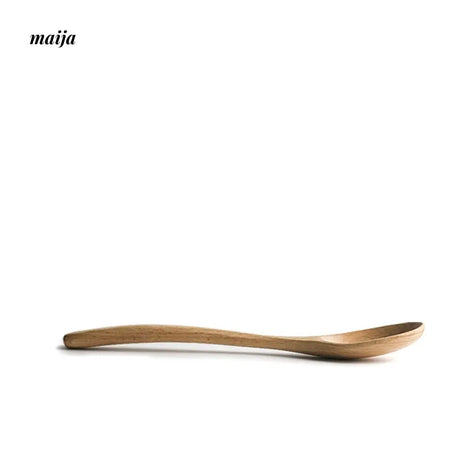 JOTO Wooden Spoon Long Handle Pure Color Tableware from JOTO