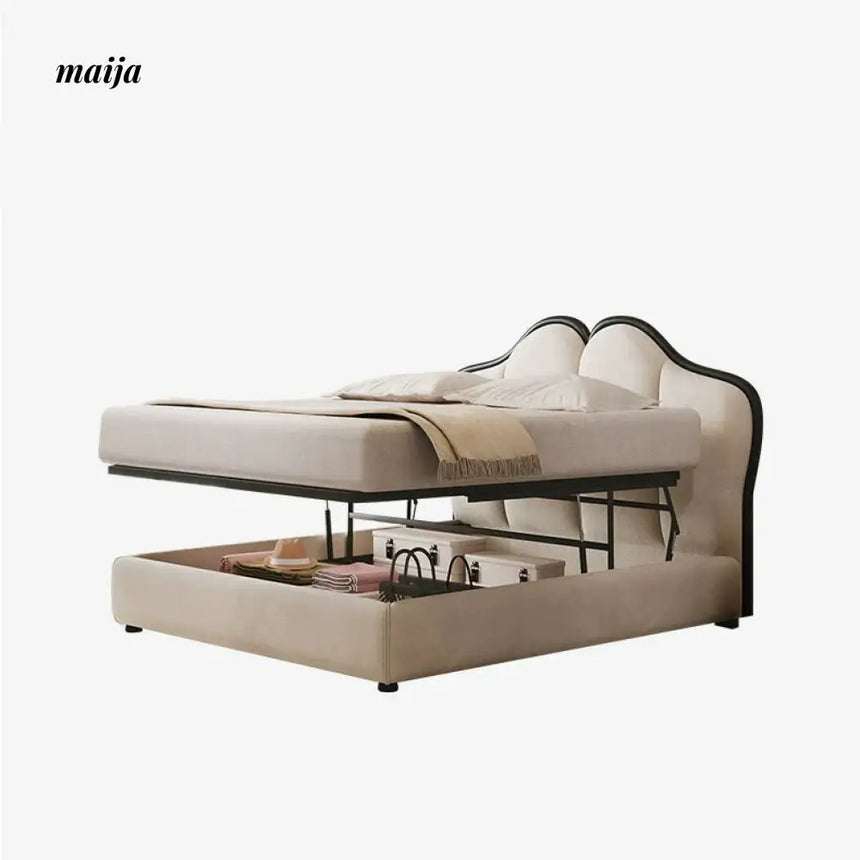 DOSMARS Isla Cream Storage Bed from DOSMARS