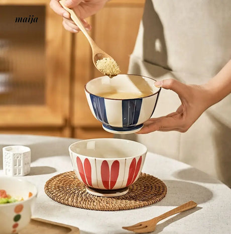 Japanese Ceramic Chie Rice Bowls from maija
